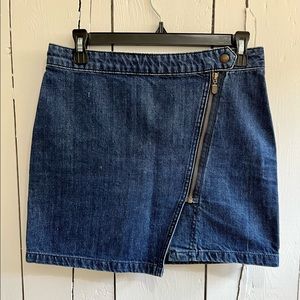 Topshop denim mini skirt